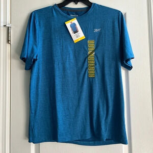 NWT Men’s Reebok Mediterranean Blue Speedwick Active shirt.  Size medium